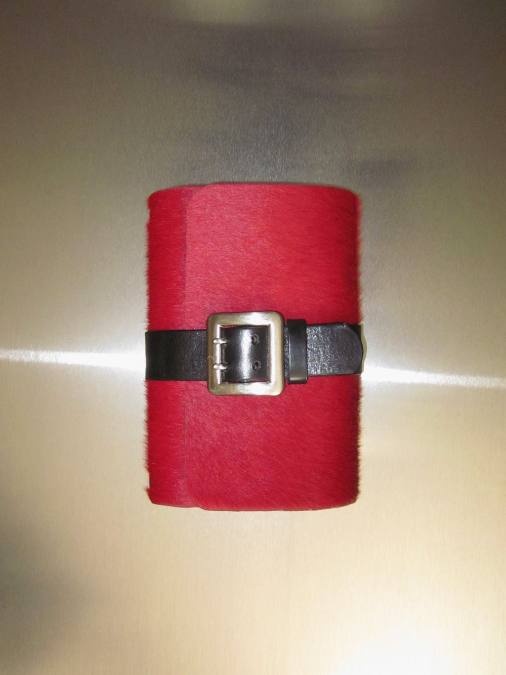 Belted No. 05 — Scarlet Cowhide